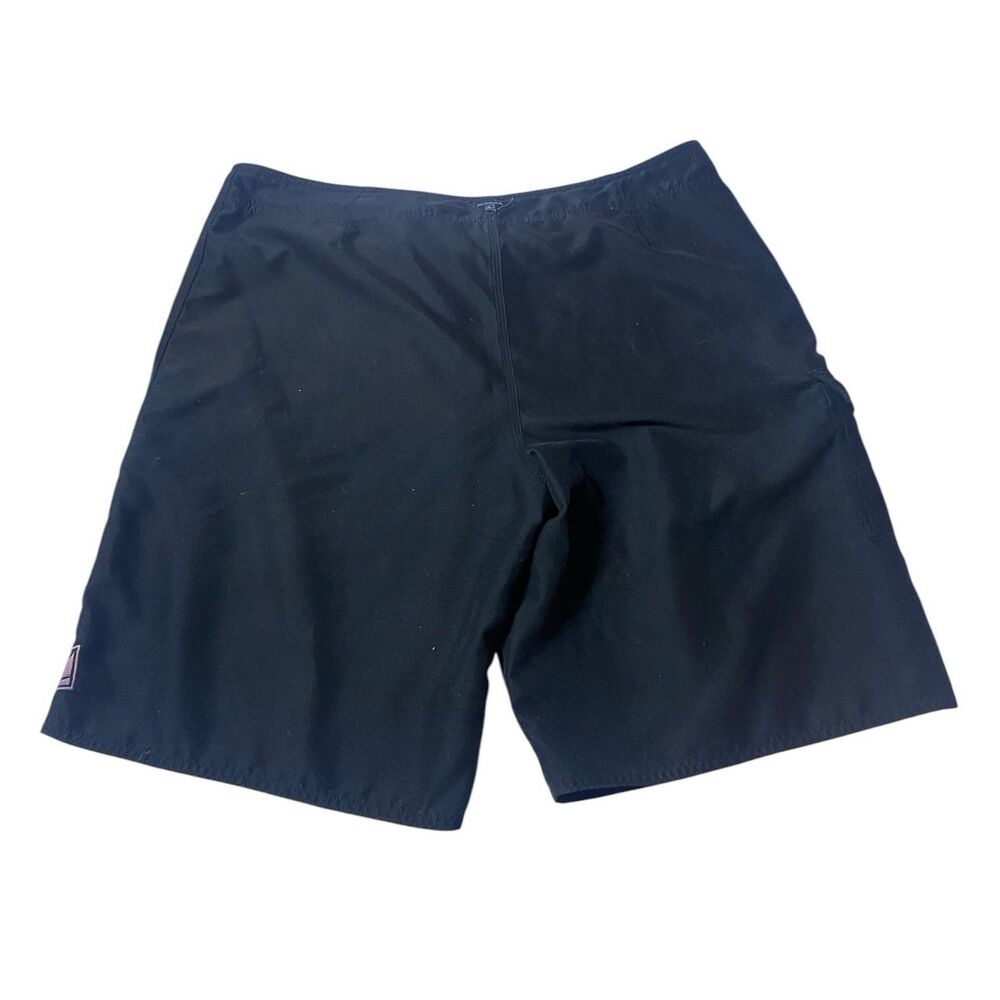Oneal Board Shorts Swim Trunks Mens 36 Black Pockets Drawstring Pink Embroidery - Picture 8 of 10